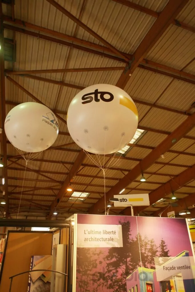ballon blanc géant STO hélium