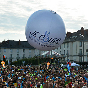 Ballon géant gonflable air : 120 cm en PVC