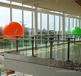 Ballon publicitaire intérieur hélium KPMG france