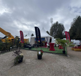 drapeau extérieur sopema et hsse consulting pour la foire de châlons